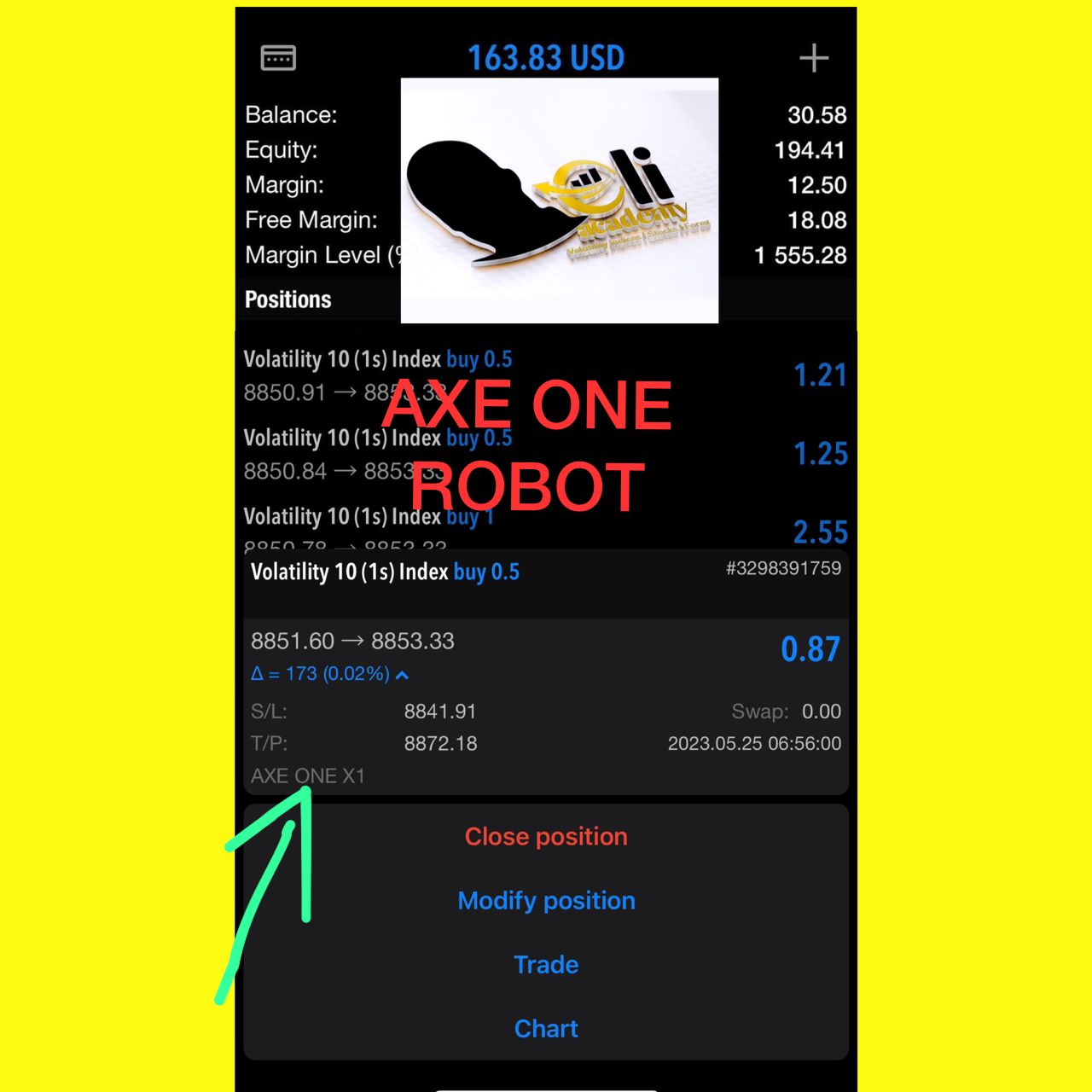 From $30 - $200 using AXE ONE