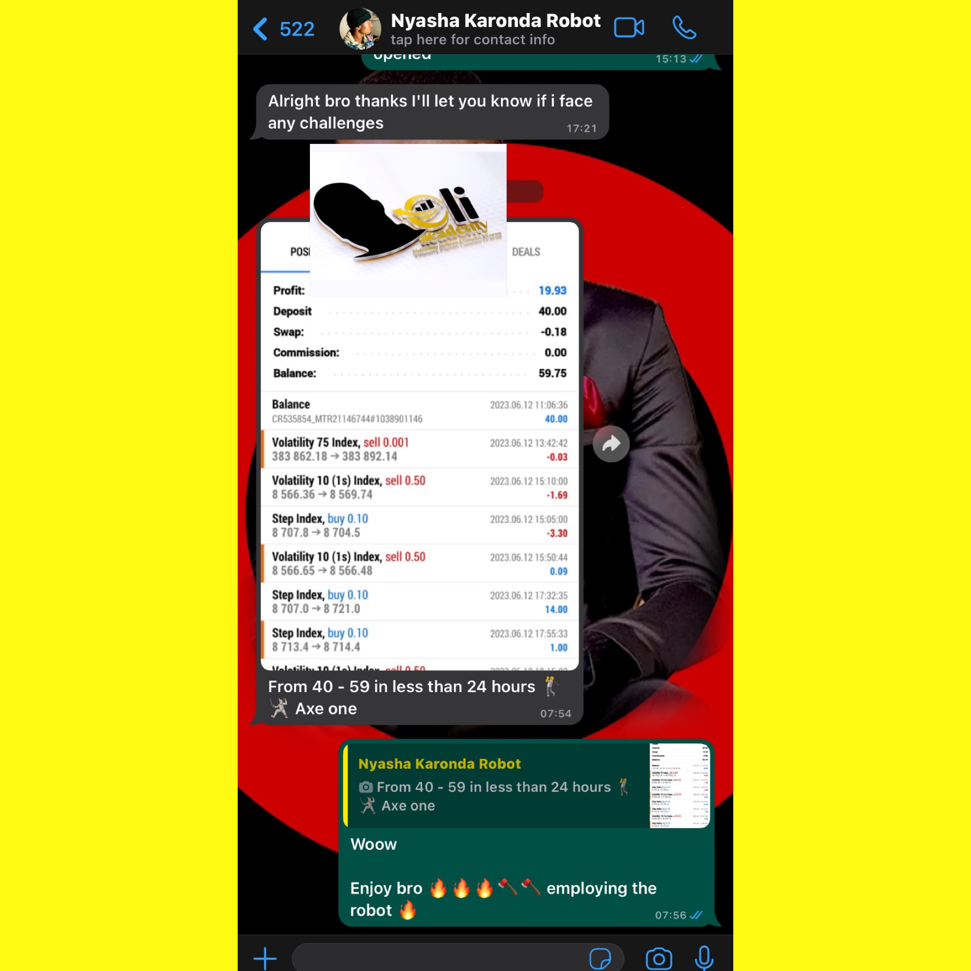 Overnight profits